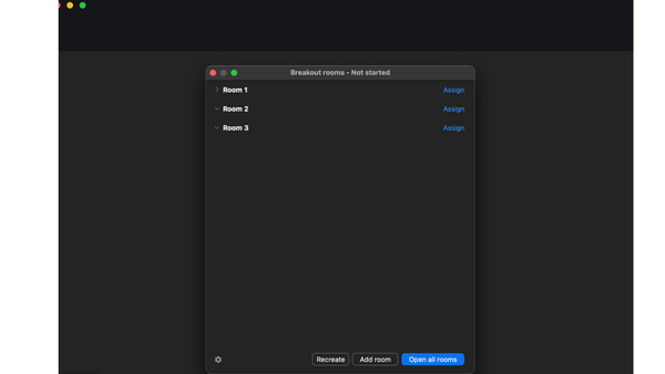 Symposium Zoom Breakout Rooms