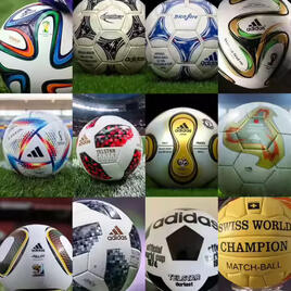 history of the world cup World Cup match balls throughout the years