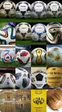 World Cup match balls throughout the years 